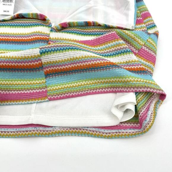 Kendall & Kylie Women's Colorful Knit Mini Halter Y2K Dress Size Medium Boho - Picture 9 of 11